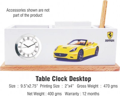  Table Clock Desktop - Ferrari 