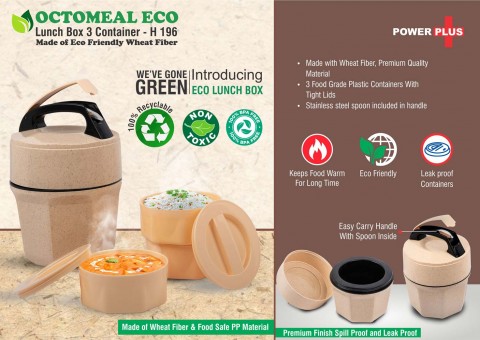 3 Plastic container lunch box