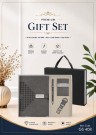 A5 Notebook + Pen + Key Chain + Card Holder Set