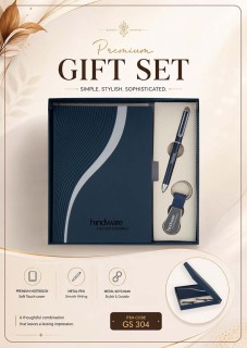 A5 Notebook + Pen + Key chain Set