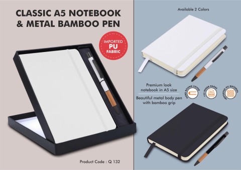 A5 Notebook with Pen A5 Notebook with Pen