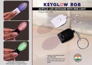 Acrylic LED Keychain with RGB Light