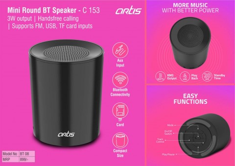 Artis Mini round BT speaker