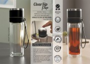 Borosilicate Bottle with SS Infuser Net  -375ml