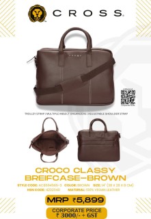 CROCO Classy Briefcase