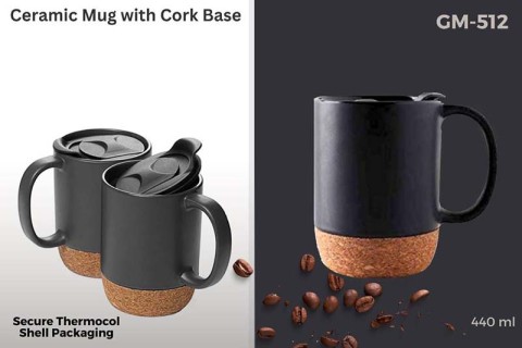 Ceramic Mug with Cork Base