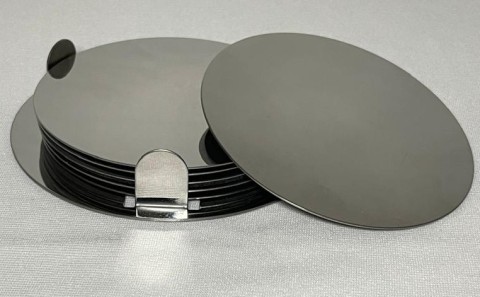 Coaster Set 6pcs Silver 