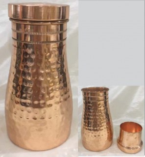 Copper Bedroom Bottle With Mug
