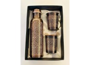 Copper Bottle with 2 Glass Set