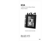 Custom Cutout Black Sheet Photoframe 