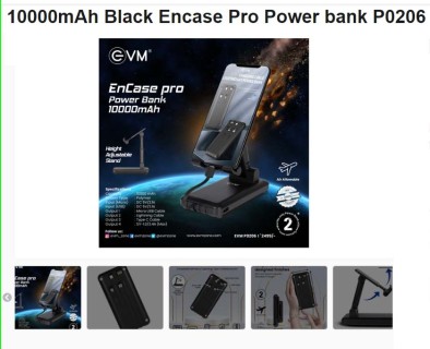 EVM Power bank 10000 Mah P0206 EVM Power bank 10000 Mah P0206