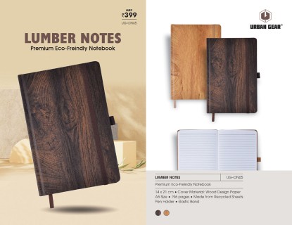 Eco - Friendly Notebook -Lumber Notes 