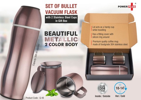 Flask with 2 Stainless steel cups