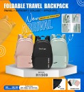 Foldable travel backpack