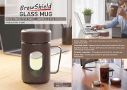 Glass Mug with Shell-500ml