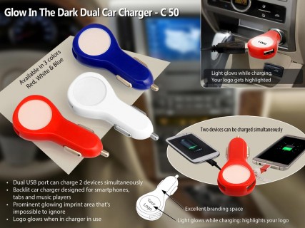 Glow in the dark dual car 