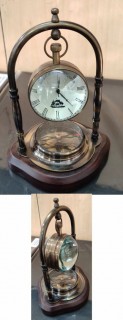 Marine Watch with Compass Oxidized Finish