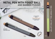 Metal pen with  Fidget ball 