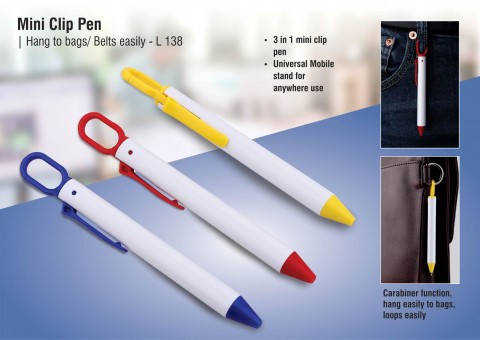 Mini clip pen