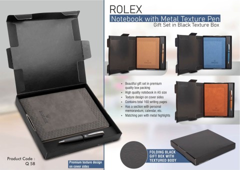 Notebook with Metal Pen