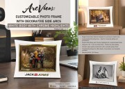 Photo Frame with Decorative Side Arcs