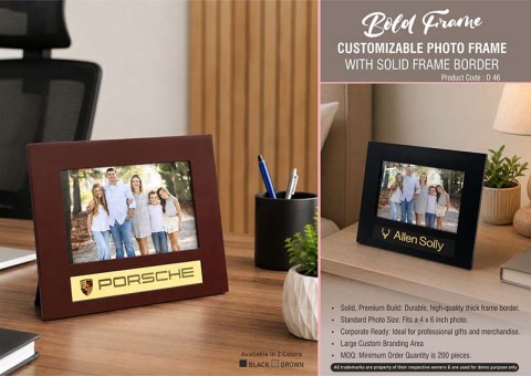 Photo Frame With Solid Frame Border - Corporate Gifts