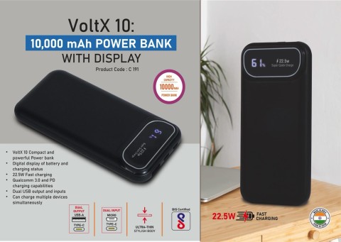 Power Bank with Display ( 10,000 mAh)