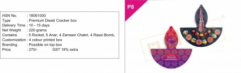 Premium Cracker Chocolate Diwali Gift Box