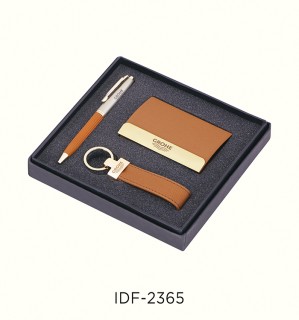 Set of 3pcs of Pen, Visiting Card, Keychain set 
