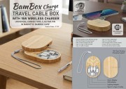 Travel Cable box with 15W Fast Wireless Charger