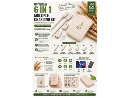 Universal Charging Kit  6 In 1 - Corporate Gifts