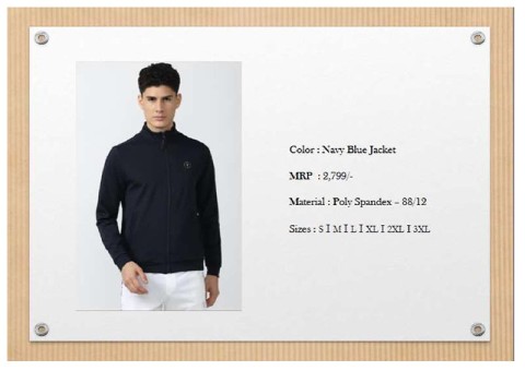 Van Heusen Jacket Navy Blue 