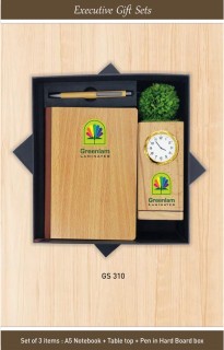 Wooden Gift set - Notebook, Pen and Table top 